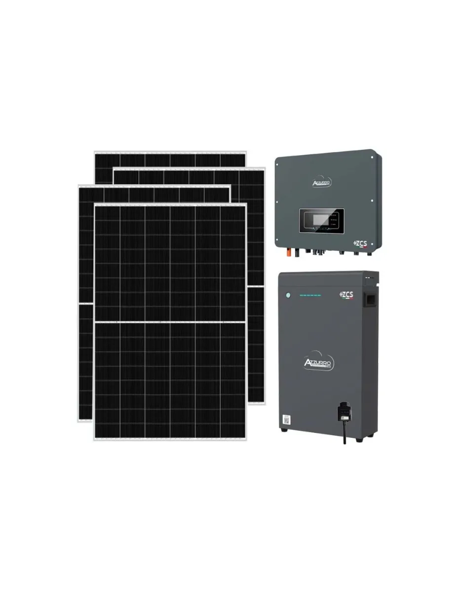Kit fotovoltaico monofase 4550W inverter 4kW batteria al litio 5.1kWh LV ZSX5000 S Zucchetti
