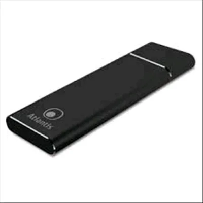 Atlantis Land Atlantis A06-M2-NVMe-01 Box Esterno SSD M.2 NVMe USB 3.1 in Alluminio Nero