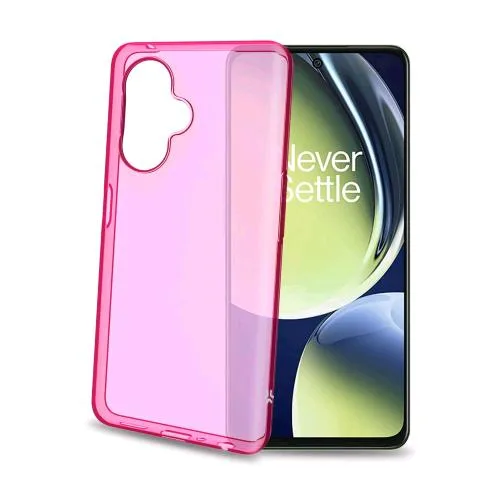 Celly Oneplus Nord Ce 3 Lite Cover in Morbido Tpu Trasparente Pink