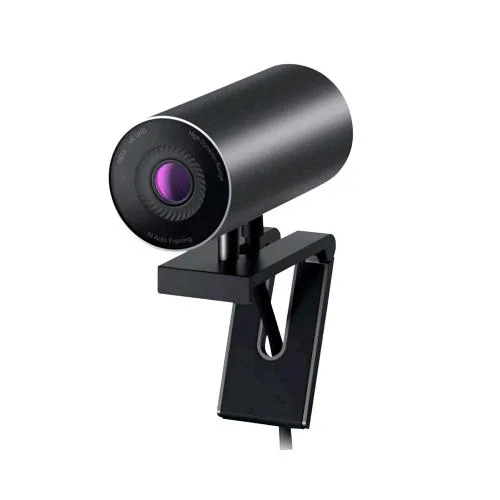 Dell Ultrasharp Webcam 4K USB 3.0 60FPS Autofocus Fissaggio a Clip in Alluminio Nero