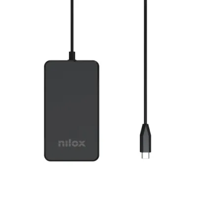 Nilox Caricabatterie da Rete Laptop Gan USB-C 100 W Nero