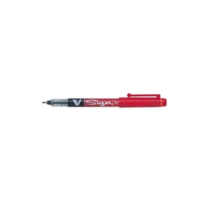 Pilot V Signpen Penna Punta in Fibra 2 mm Colore Rosso Conf. 12 Pz.