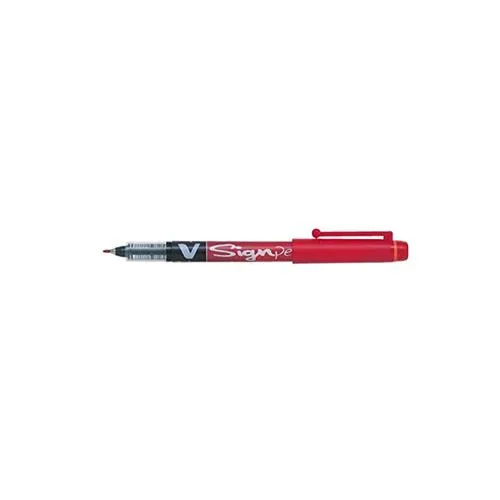 Pilot V Signpen Penna Punta in Fibra 2 mm Colore Rosso Conf. 12 Pz.