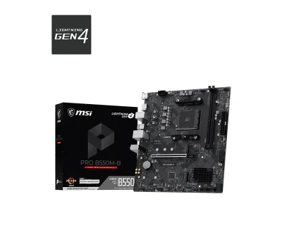 MB MSI PRO B550M-B AM4 2D4 2M.2 4S3 1PCIE 6USB2 D-SUB/HDMI/DP MATX