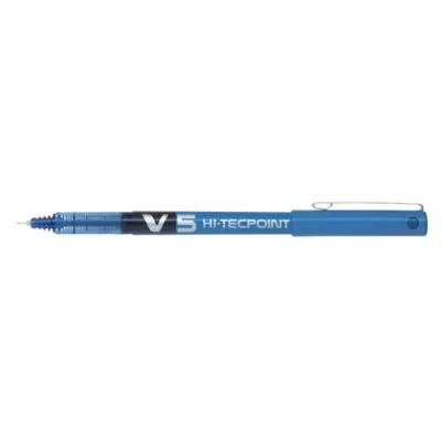 Pilot V5 Hi-Tecpoint Penna Roller Punta 0.5 mm Colore Blu Conf. 12 Pz.
