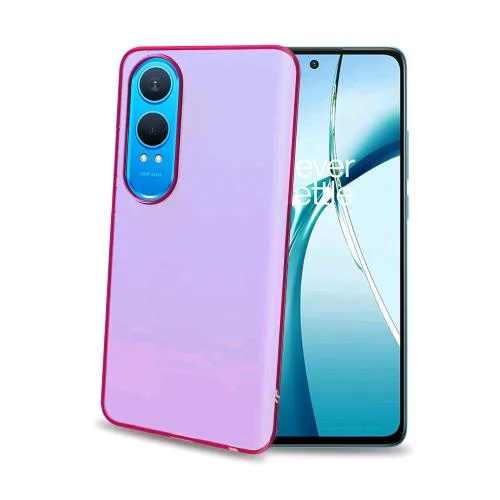 Celly Oneplus Nord Ce 4 Lite Cover in Morbido Tpu Trasparente Pink