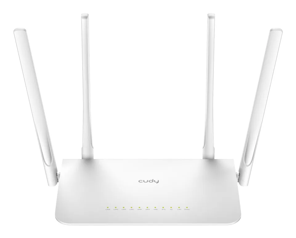ROUTER AC1200 DUAL 867MBPS+300MBPS 5P GIGABIT 4ANTENNE FISSE