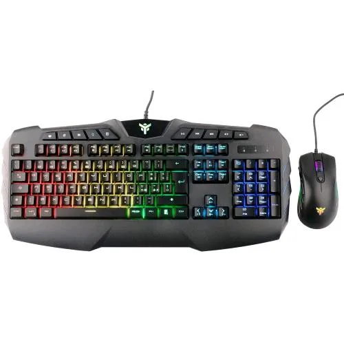 ITEK Kit Tastiera + Mouse T20 Membrana RGB Multimediale SW USB