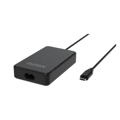 Nilox Caricabatterie da Rete Laptop Gan USB-C 65 W Nero