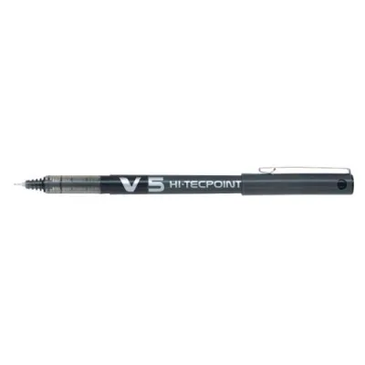 Pilot V5 Hi-Tecpoint Penna Roller Punta 0.5 mm Colore Nero Conf. 12 Pz.