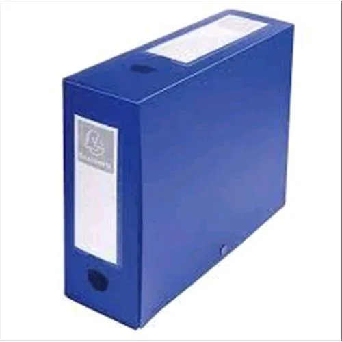 Exacompta Soft Plastic Cartella Porta Progetti in PP C/Bottone 240X320 mm Dorso 10 cm Col. Blu