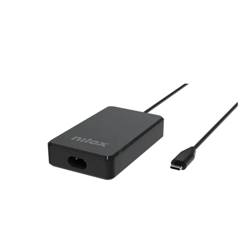 Nilox Caricabatterie da Rete Laptop Gan USB-C 90 W Nero