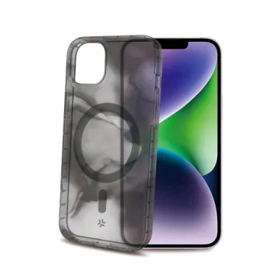 Celly Apple iPHONE 15 Plus Cover Magshades Compatibile Magsafe in Tpu + Policarbonato Black