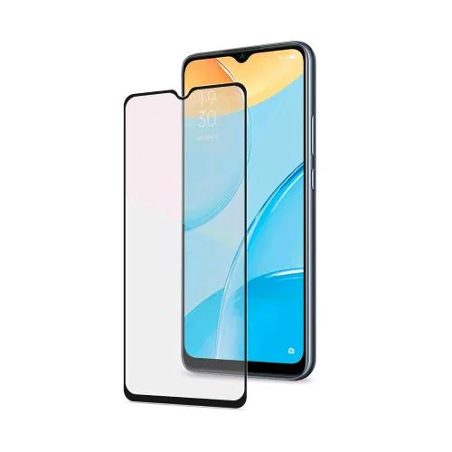 Celly Oppo A15/A15S Full Glass Proteggi Schermo in Vetro Temperato Black
