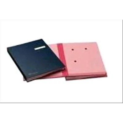 Fraschini Libro Firma 18 Intercalari in Dermoide 240X340 mm Col. Blu
