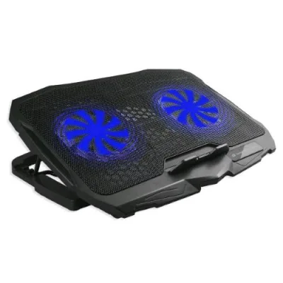Conceptronic Stand di Raffreddamento per Notebook fino a 17" 2 Ventole Superficie Antiscivolo USB Black