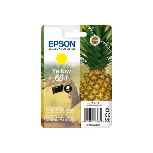 Epson 604 CARTUCCIA INK GIALLO 2.4 ML BLISTER CON ALLARME PER Expression Home XP-4200; Home Cinema 3200; Stylus Photo 2200
