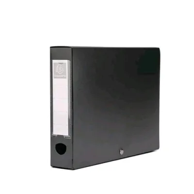 Exacompta Soft Plastic Cartella Porta Progetti in PP C/Bottone 240X320 mm Dorso 8 cm Col. Nero