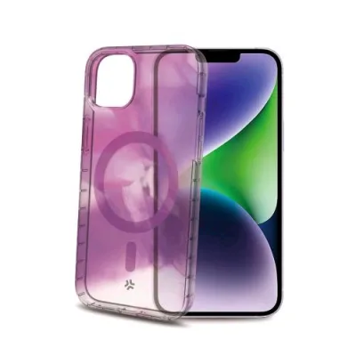 Celly Apple iPHONE 15 Plus Cover Magshades Compatibile Magsafe in Tpu + Policarbonato Violet