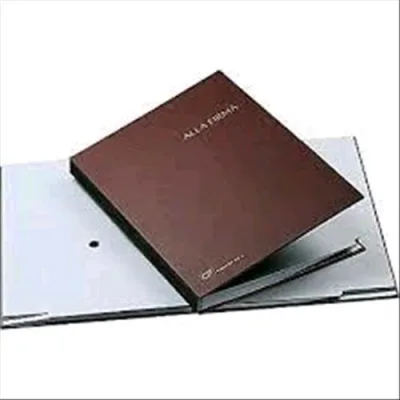 Fraschini Libro Firma 18 Intercalari in Dermoide 240X340 mm Col. Marrone