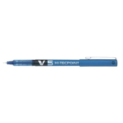 Pilot V5 Penna Roller Punta Ad Ago Tratto 0.3 mm Inchiostro Blu Conf 16 Pz.