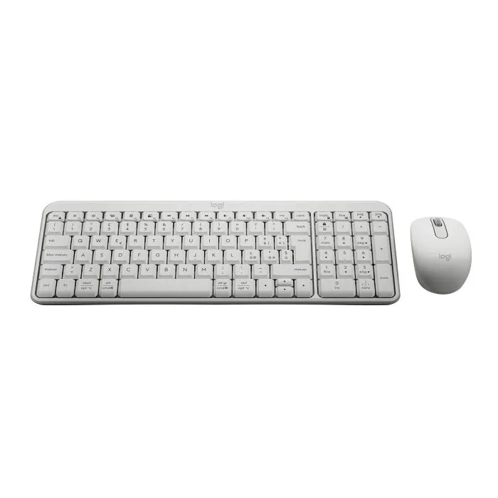 Logitech MK 250 Set Tastiera e Mouse Senza Fili Bluetooth le Qwerty Italiana Bianco