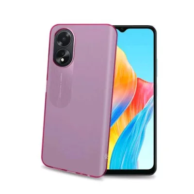Celly Oppo A18/A38 Cover in Morbido Tpu Trasparente Rosa