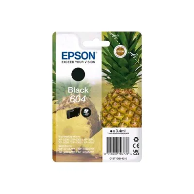 Epson 604 CARTUCCIA INK NERA 3.4 ML BLISTER CON ALLARME PER Expression Home XP-2200, 2205, 3200, 3205, 4200, 4205; WorkForce WF-2910, 2930, 2935, 2950