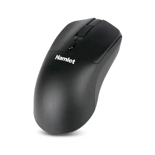 Hamlet Xmicebtw-RB Mouse Ottico Wireless Ricaricabile 2.4GHz + Bluetooth 5.0 1.600 DPI 4 Pulsanti