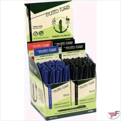 Tratto 1 Green Penna a Sfera Tratto 0.5 mm Inchiostro Nero Conf 50 Pz.