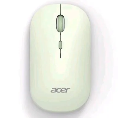 ACER AMR130 Mouse Ottico Wireless Dual Mode Bluetooth 5.2 + Wireless 2.4GHz 4 Pulsanti 1.600 DPI Regolabili Verde Chiaro