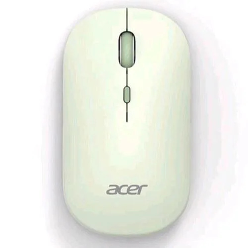 ACER AMR130 Mouse Ottico Wireless Dual Mode Bluetooth 5.2 + Wireless 2.4GHz 4 Pulsanti 1.600 DPI Regolabili Verde Chiaro