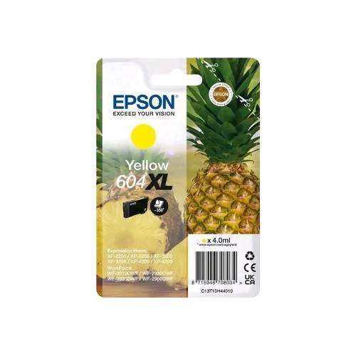 Epson 604XL CARTUCCIA INK GIALLO 4 ML BLISTER CON ALLARME PER Expression Home XP-4200; Home Cinema 3200; Stylus Photo 2200