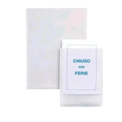 Sei Rota Iesti Tasche Porta Etichette Adesive in PVC 210X297 mm Trasparente Conf 25 Pz.