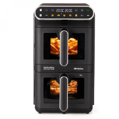 FRIGGITRICE AD ARIA DOPPIO CESTELLO 552 11 ARIETE CON FINESTRA ARI 4640