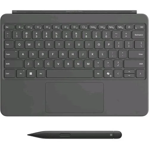 Microsoft Surface Pro Keyboard 12" Tastiera con Touchpad - Retroilluminato Dock Magnetico Qwerty con Slim Pen per Surface Pro Copilot+ PC For Business