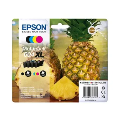 Epson 604XL Cartuccia Ink-Jet Originale Resa Elevata XL Nero Ciano Magenta Giallo