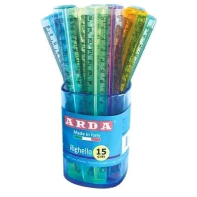 ARDA Barattolo Righello Stretto Linea Uni 15 cm Conf. 50 Pz.