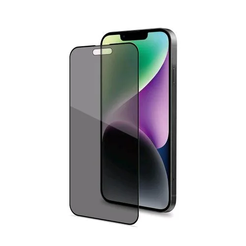 Celly Apple iPHONE 15 Privacy Full Glass Proteggi Schermo in Vetro Temperato 9H con Trattamento Privacy 2-Way