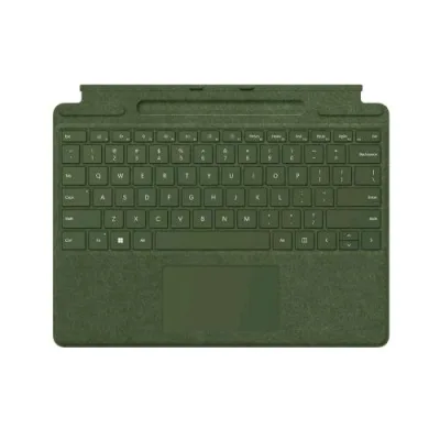 Microsoft Surface Pro Tastiera con Touchpad Accelerometro Porta Surface Slim Pen 2 e Supporto di Ricarica Qwerty Italiana Verde