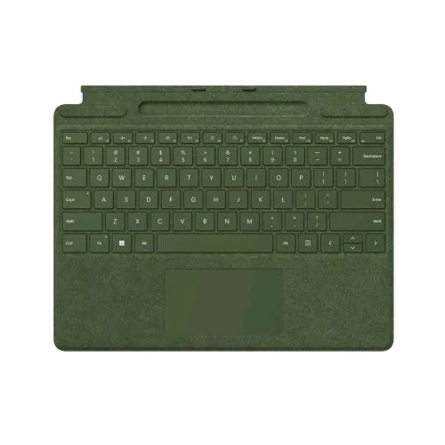 Microsoft Surface Pro Tastiera con Touchpad Accelerometro Porta Surface Slim Pen 2 e Supporto di Ricarica Qwerty Italiana Verde