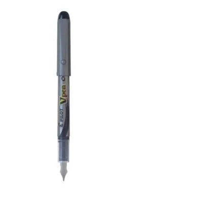 Pilot Vpen Penna Stilografica Usa e Getta Inchiostro Nero Punta Triangolare 0.50mm Colore Grigio Conf 12 Pz.