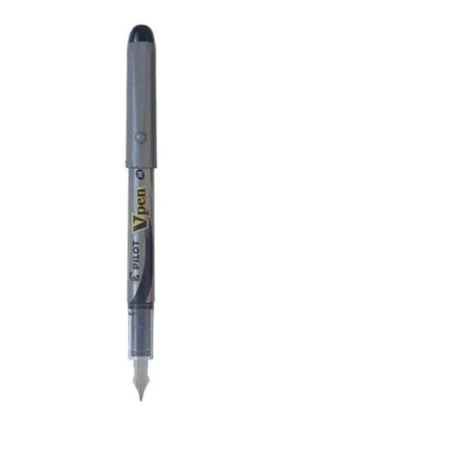 Pilot Vpen Penna Stilografica Usa e Getta Inchiostro Nero Punta Triangolare 0.50mm Colore Grigio Conf 12 Pz.