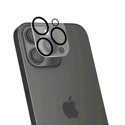 Celly Apple iPHONE 15 Pro / 15 Pro Max Cameralens Protezione per Fotocamere in Vetro Temperato Trasparente