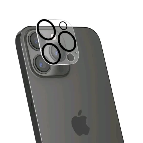 Celly Apple iPHONE 15 Pro / 15 Pro Max Cameralens Protezione per Fotocamere in Vetro Temperato Trasparente