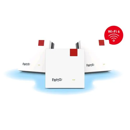 Fritz! Fritz Mesh Set 1600 3-Pack Sistema Mesh Wi-Fi 6 Dual Band 2.4/5GHz da Interno 3 Pz.