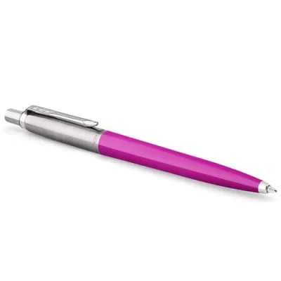 Parker Jotter Plastic Penna a Sfera Blu Punta Media Fusto Col. Magenta Ricaricabile