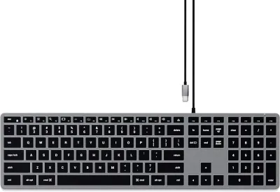 TASTIERA SLIM USB-C W3 - SPACE GRAY - ITA X APPLE