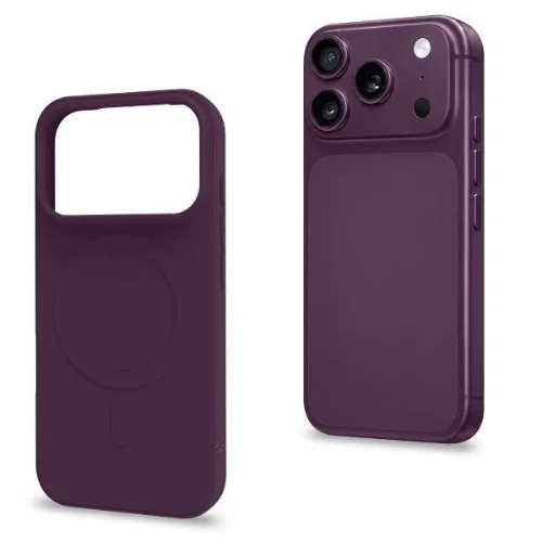 Celly Apple iPHONE 18 Pro Max / iPHONE 17 Pro Max Cover in Morbido Tpu Magsafe con Finitura Soft Touch Borgogna