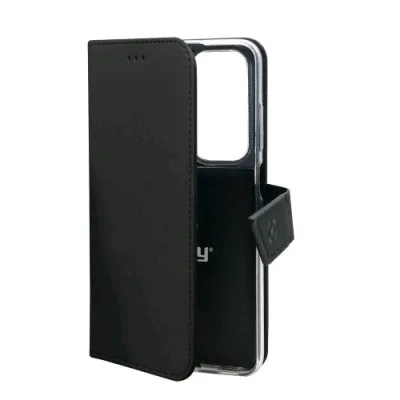 Celly Oppo Find X3 Neo 5G Wally Custodia a Portafoglio in Similpelle Nero